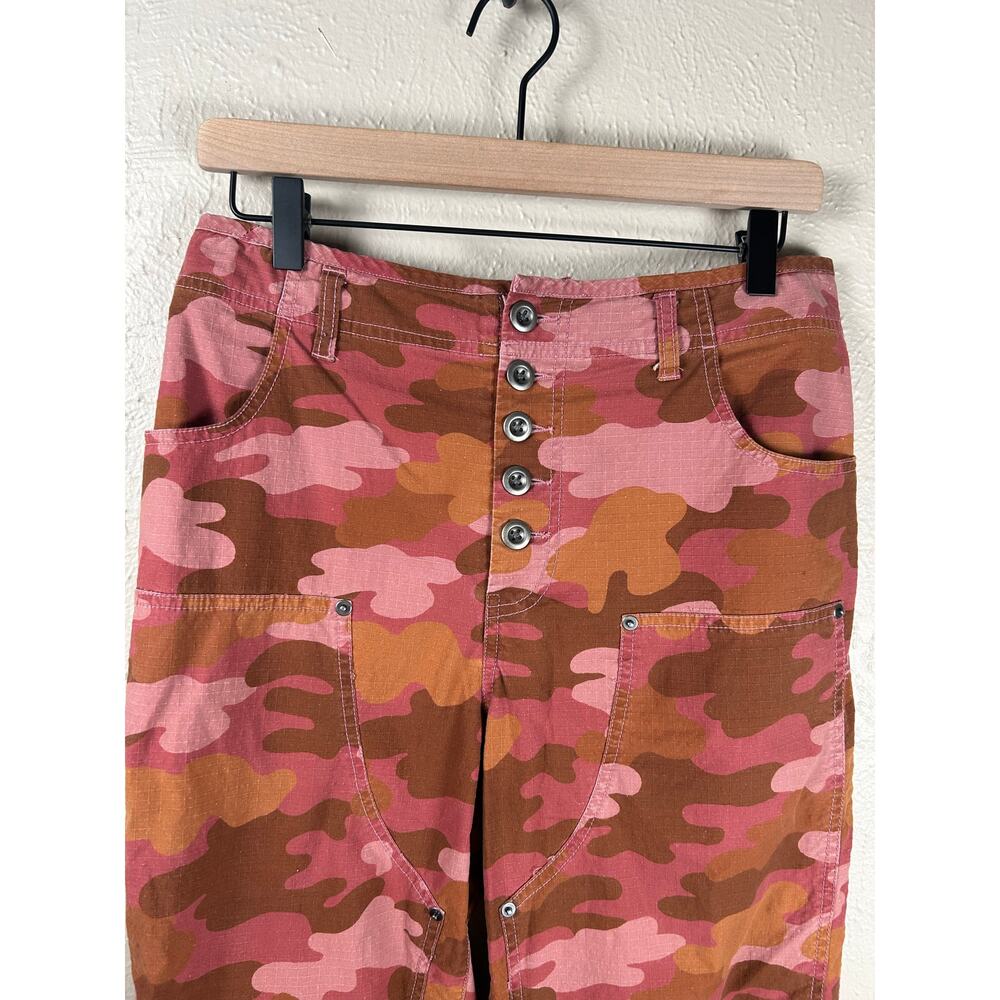 Sundance Quincy Ripstop Camo Pants Size 6 Utility Cotton Red Camouflage Trousers - Picture 2 of 10